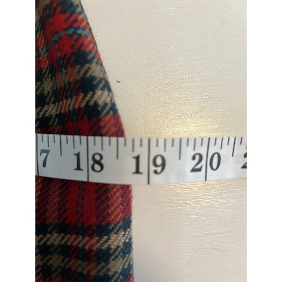 Vtg Wool Cashmere Skirt Ellen Tracy Linda Size Small 6 Tartan Plaid 22”L Suit - Picture 7 of 8